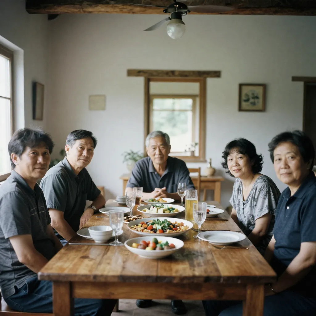 Family gathering photography