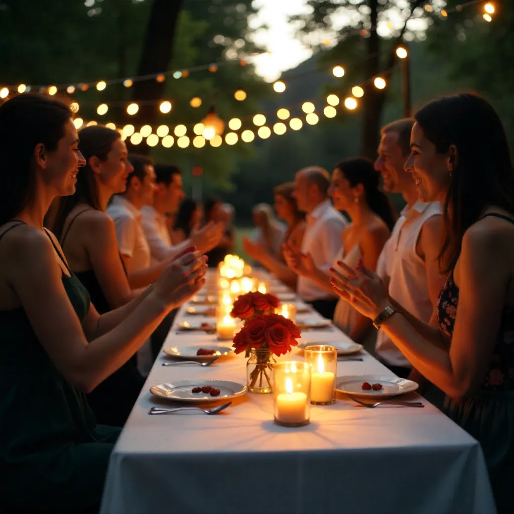 Outdoor celebration photography